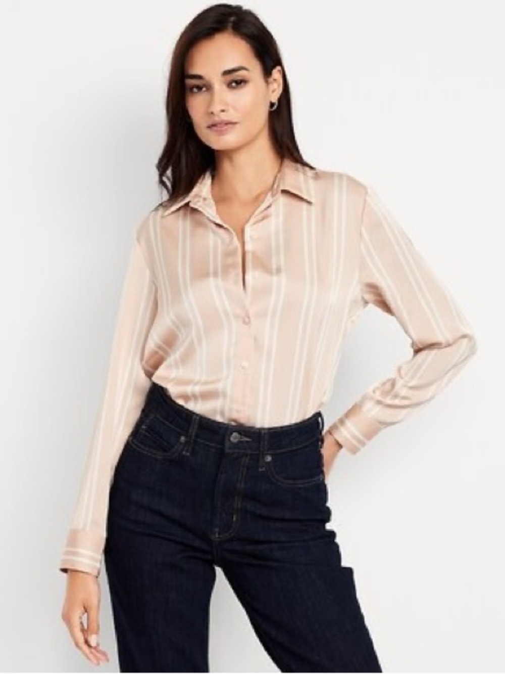 Old Navy Satin Button-Down Shirt